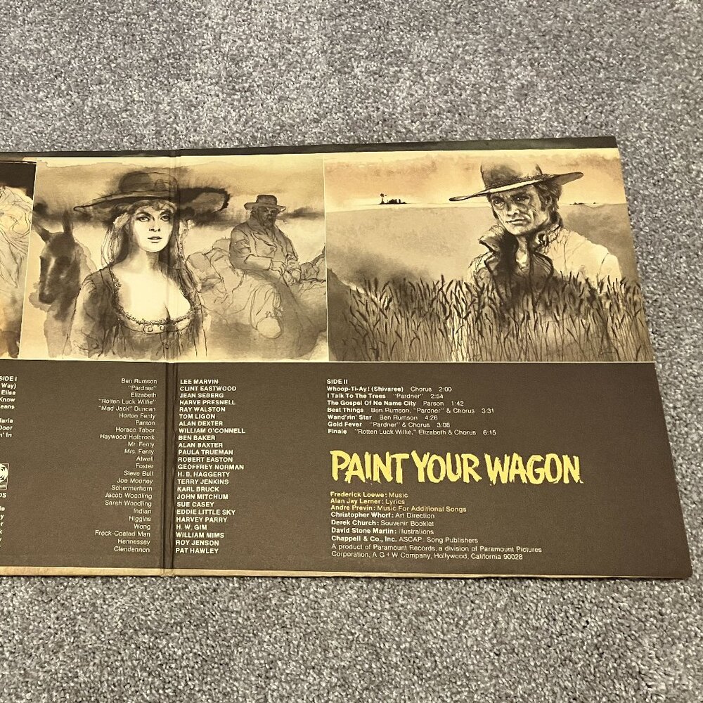 PAINT YOUR WAGON Soundtrack - Paramount Records